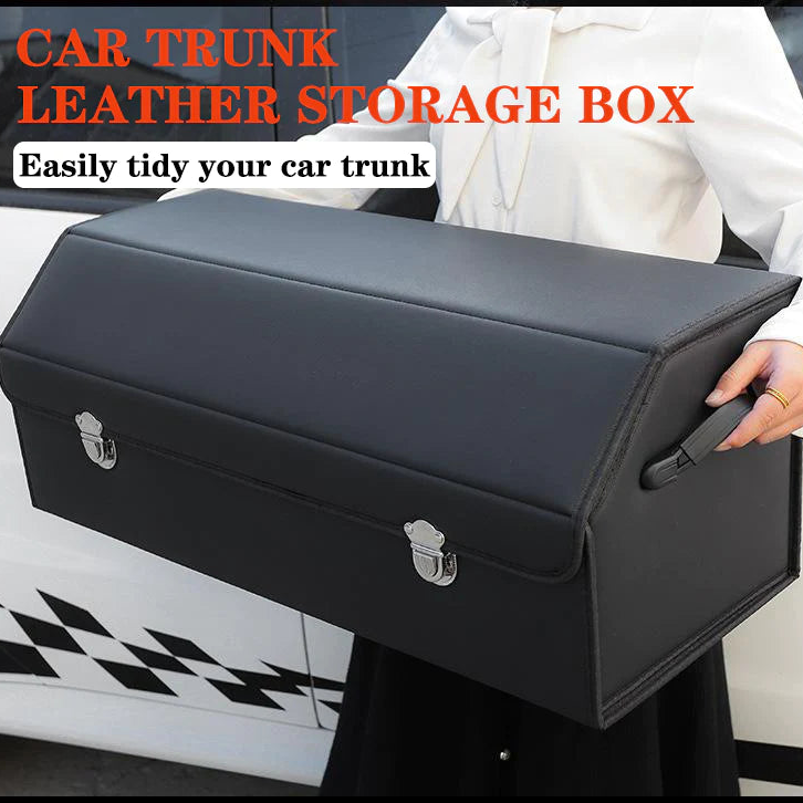 Customized Car Trunk Leather Storage Box - Skittles Cottage