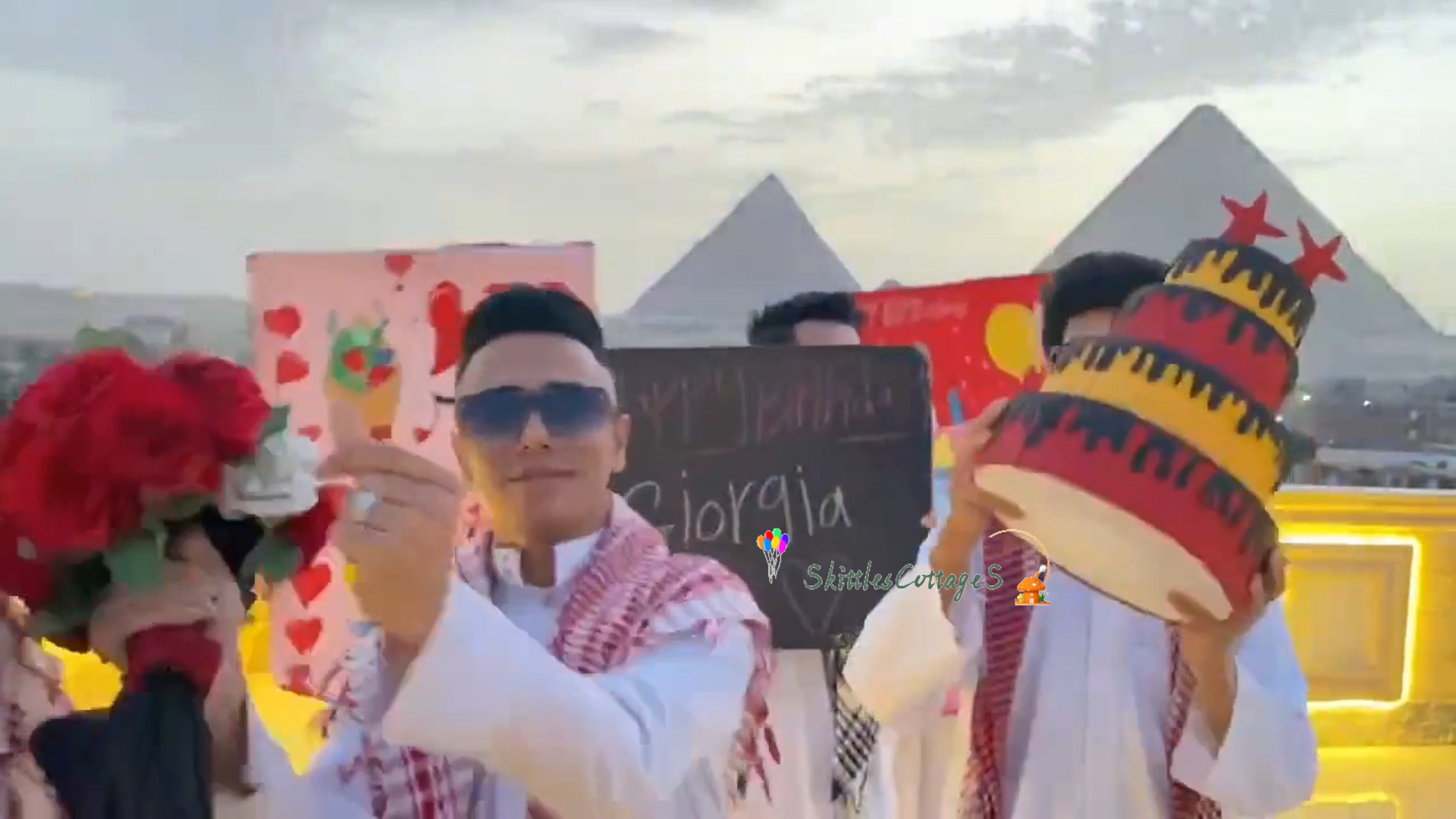 Greetings Video from Egypt - Pyramid Beats - Skittles Cottage