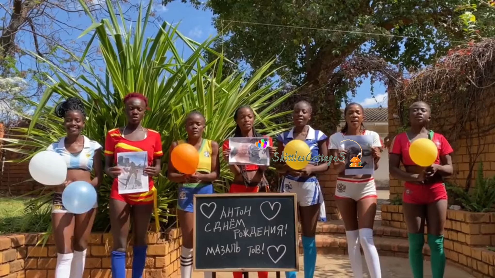 Greetings Video from Africa - Africa Cup Sweethearts - Skittles Cottage