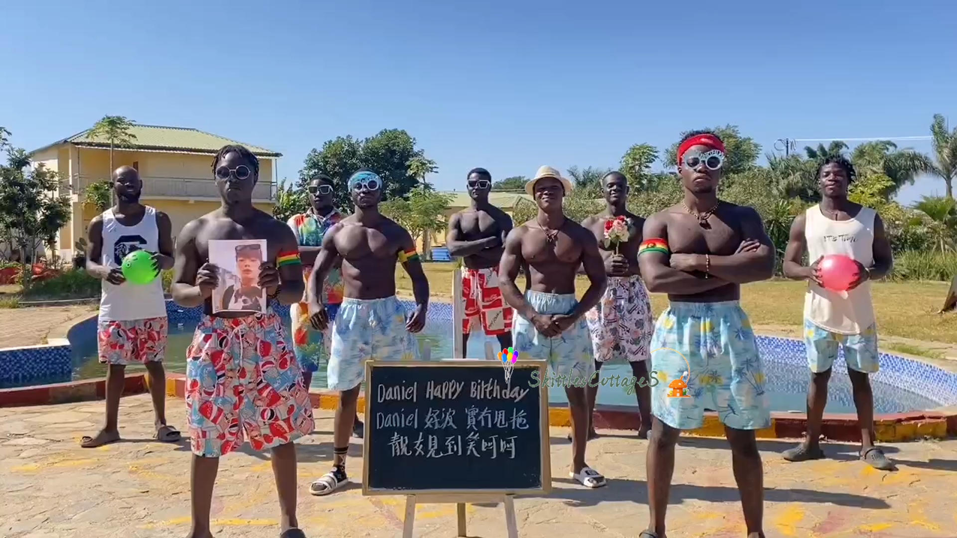 Greetings Video from Africa - AfroSwim Groove - Skittles Cottage