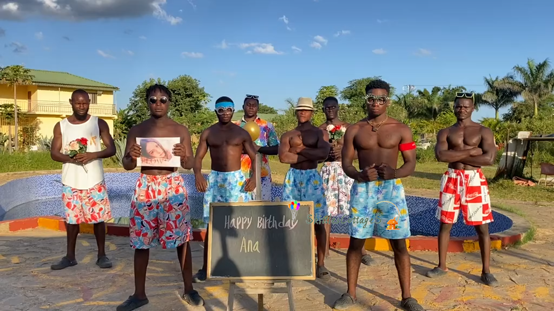 Greetings Video from Africa - AfroSwim Groove - Skittles Cottage