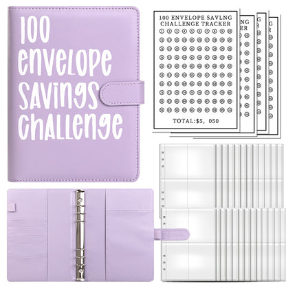 Custom 100 Envelope Challenge Binder - Organize Your Journey