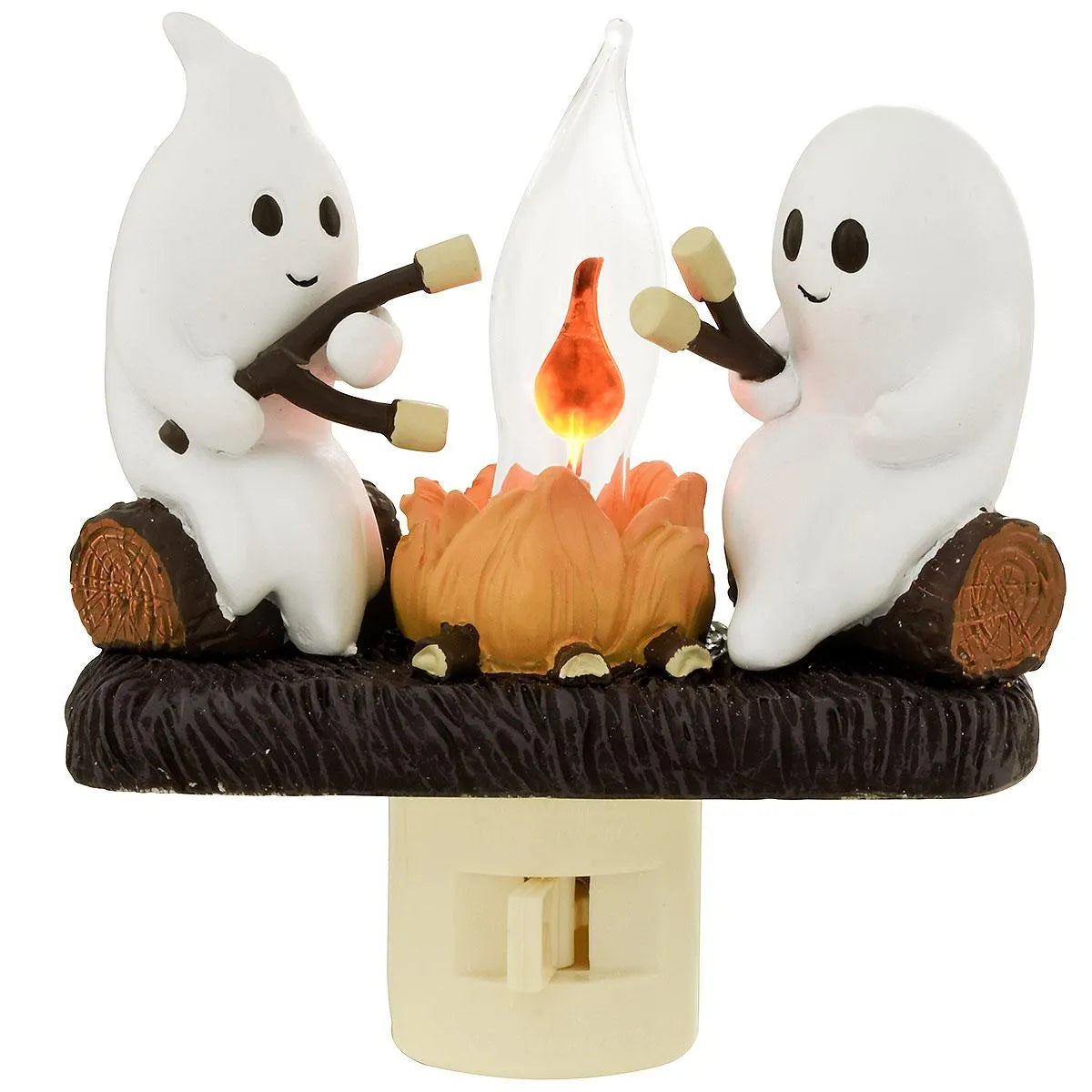 👻Ghosts Roasting Campfire S'Mores Flicker Flame Night Light ( Bogo Offer )