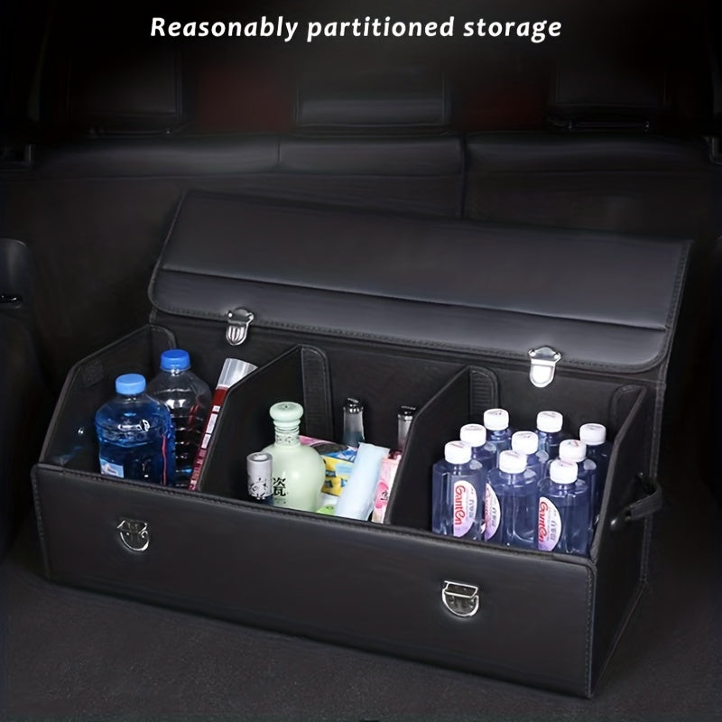 Customized Car Trunk Leather Storage Box - Skittles Cottage