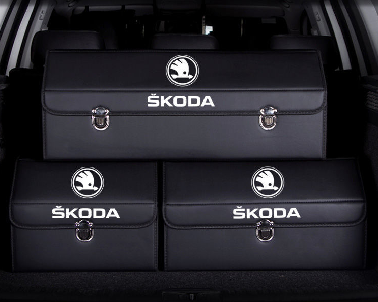 Customized Car Trunk Leather Storage Box - Skittles Cottage