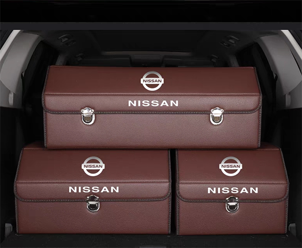 Customized Car Trunk Leather Storage Box - Skittles Cottage