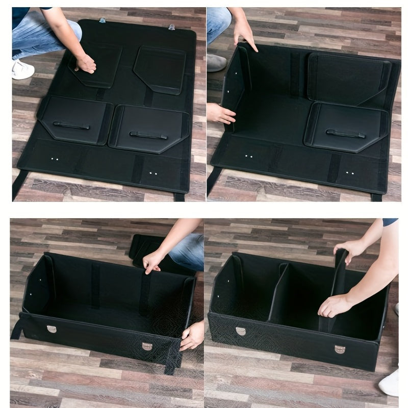 Customized Car Trunk Leather Storage Box - Skittles Cottage