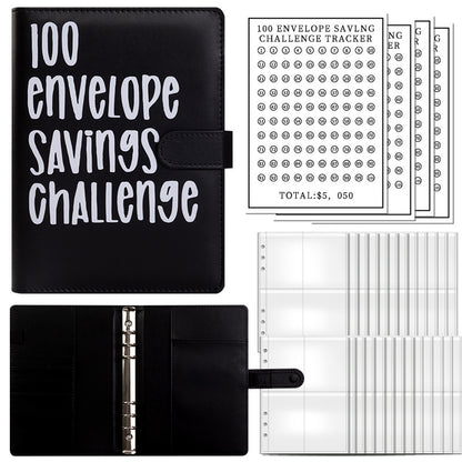 Custom 100 Envelope Challenge Binder - Organize Your Journey