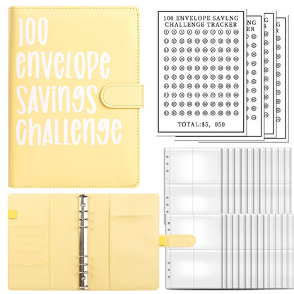 Custom 100 Envelope Challenge Binder - Organize Your Journey