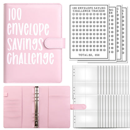 Custom 100 Envelope Challenge Binder - Organize Your Journey