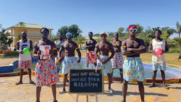 Greetings Video from Africa - AfroSwim Groove - Skittles Cottage