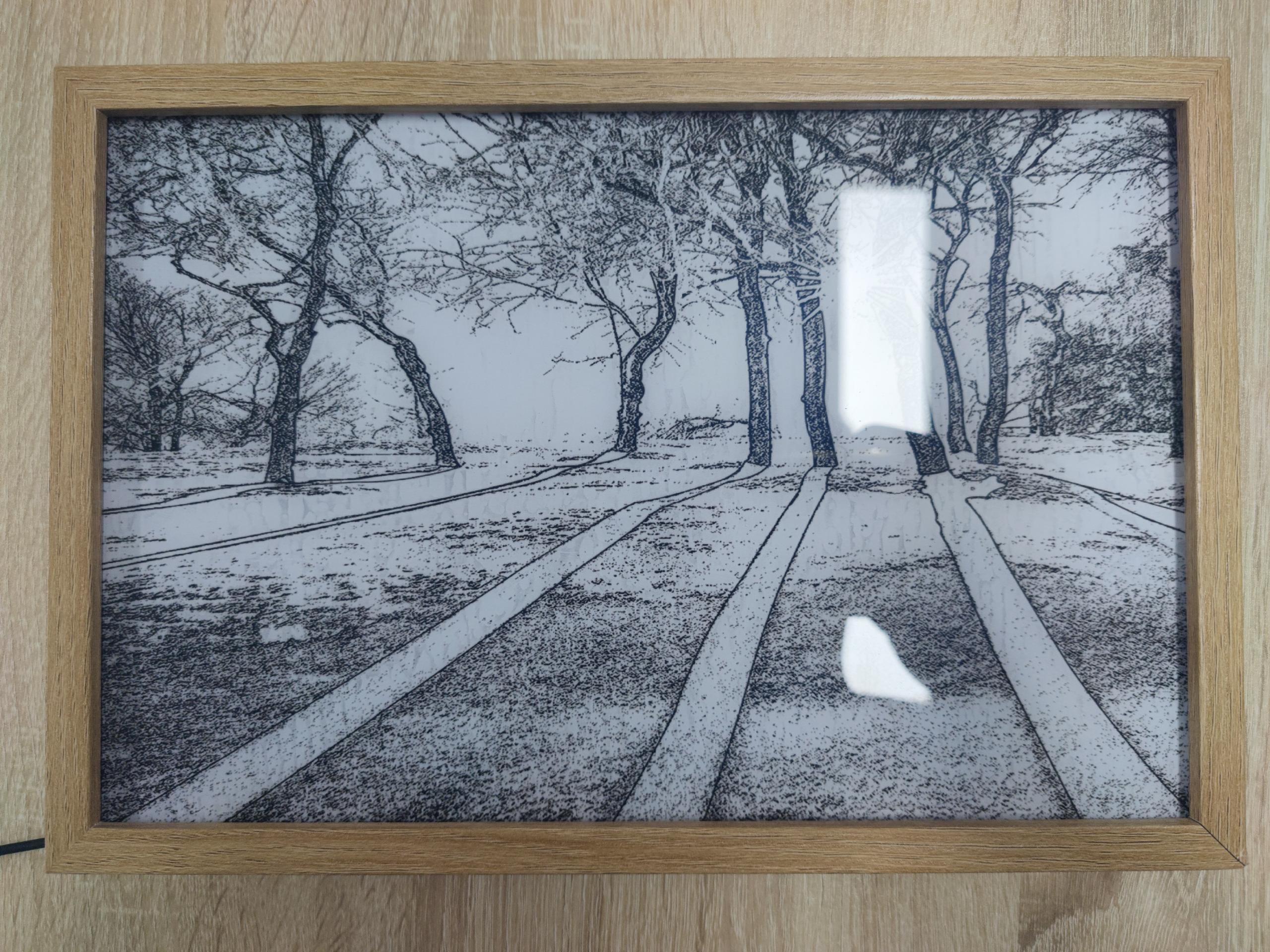 Sunshine Frame - A Frame that Illuminates Your Art - Woods / 23*17cm - Skittles Cottage