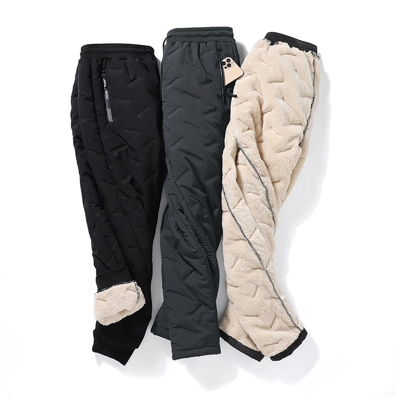 Pantalon de jogging unisexe doublé polaire en laine d'agneau