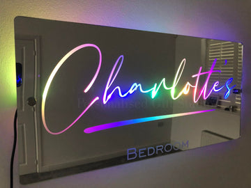 Personalised Name Mirror - Light Up Mirror