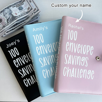 Custom 100 Envelope Challenge Binder - Organize Your Journey