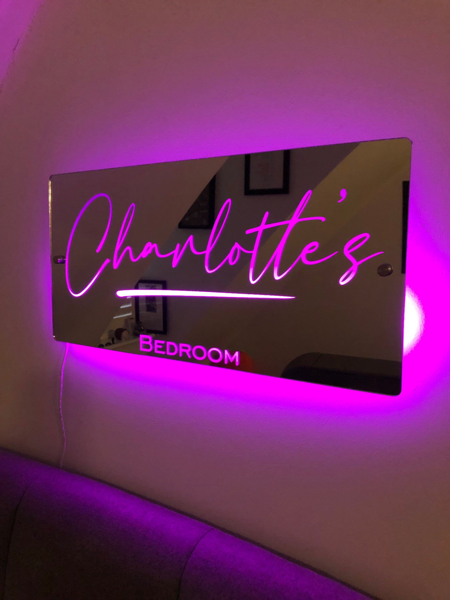 Personalised Name Mirror - Light Up Mirror