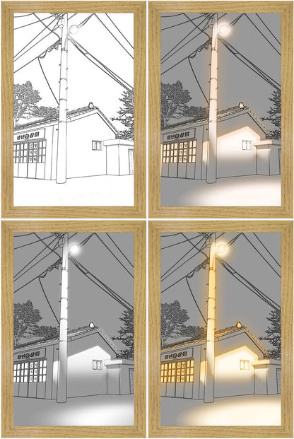 Sunshine Frame - A Frame that Illuminates Your Art - Sunset and Streetlights / 23*17cm - Skittles Cottage