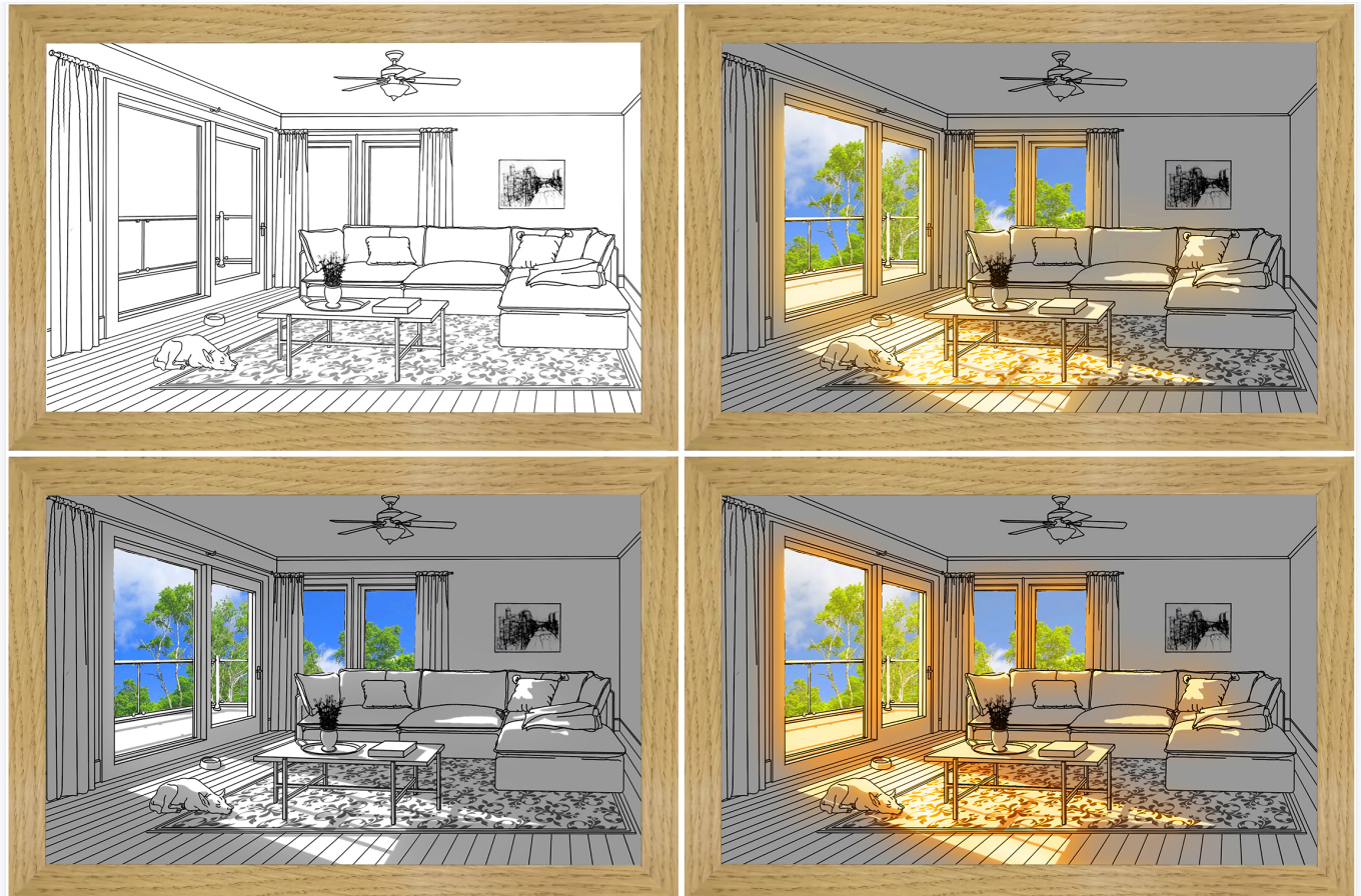 Sunshine Frame - A Frame that Illuminates Your Art - Sundong / 23*17cm - Skittles Cottage