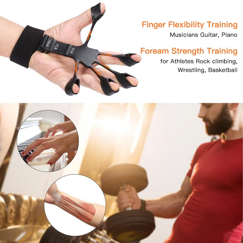 Strength Trainer Adjustable Finger Exerciser - Grip Strength Trainer - Skittles Cottage